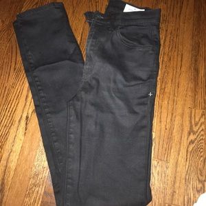 Black straight pants